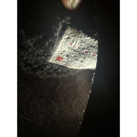 The North Face Thermoball Wool Mule Sneaker Slippers Red Plaid Men’s Sz 10 - Picture 8 of 8